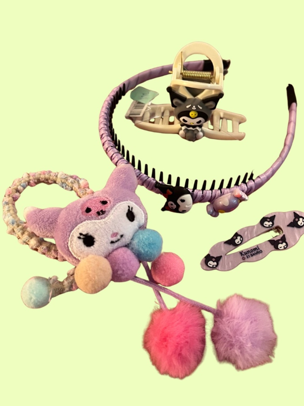 Sanrio Kuromi hair accessories Bundle NWOT